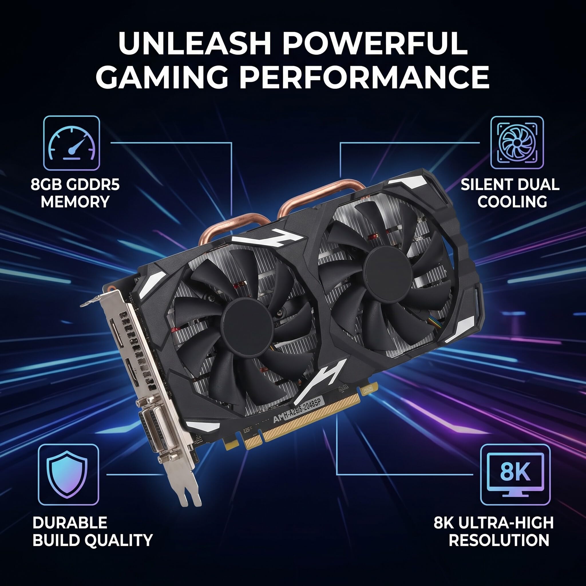 Amazon | RX580 グラフィックスカード - 8GB GDDR5 256BIT